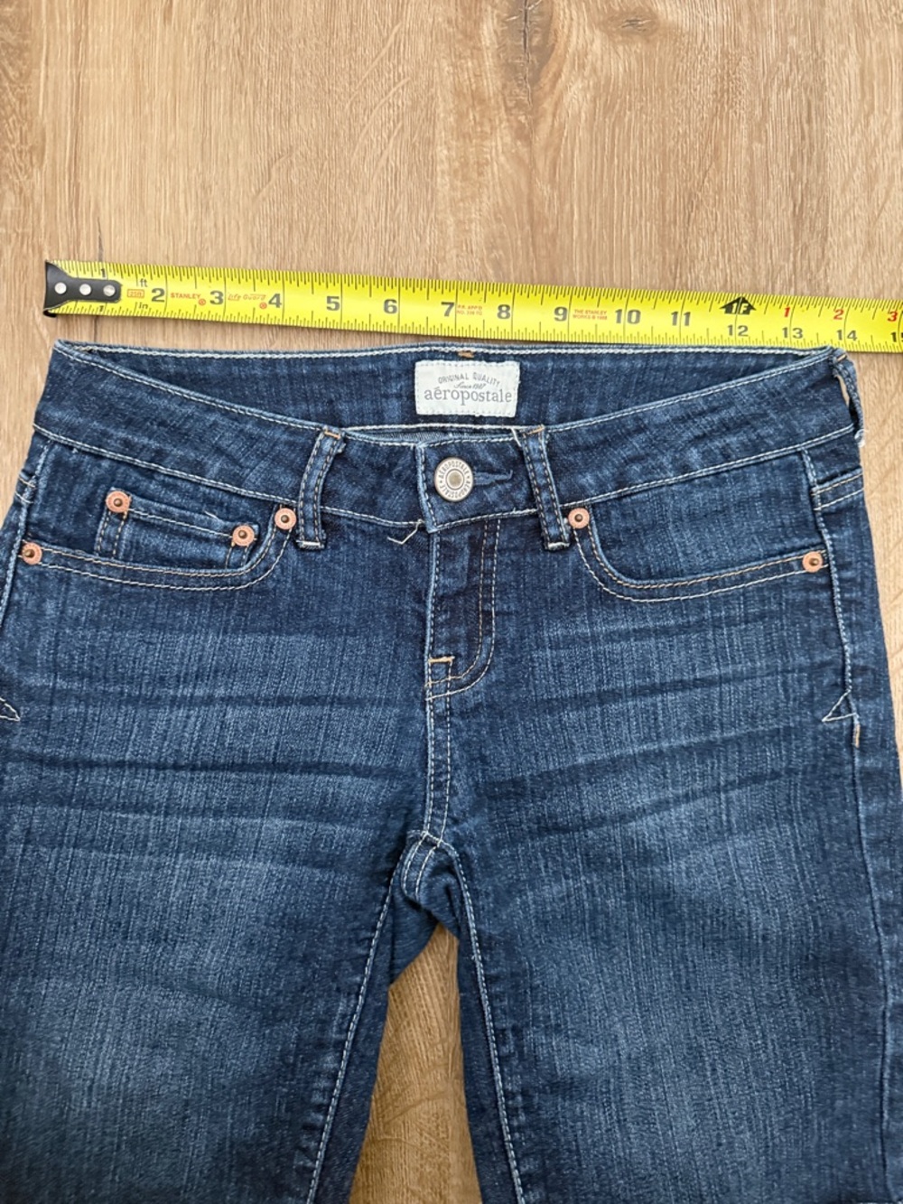 Aeropostale Indigo Blue Denim Bermuda Shorts - Picture 7 of 8
